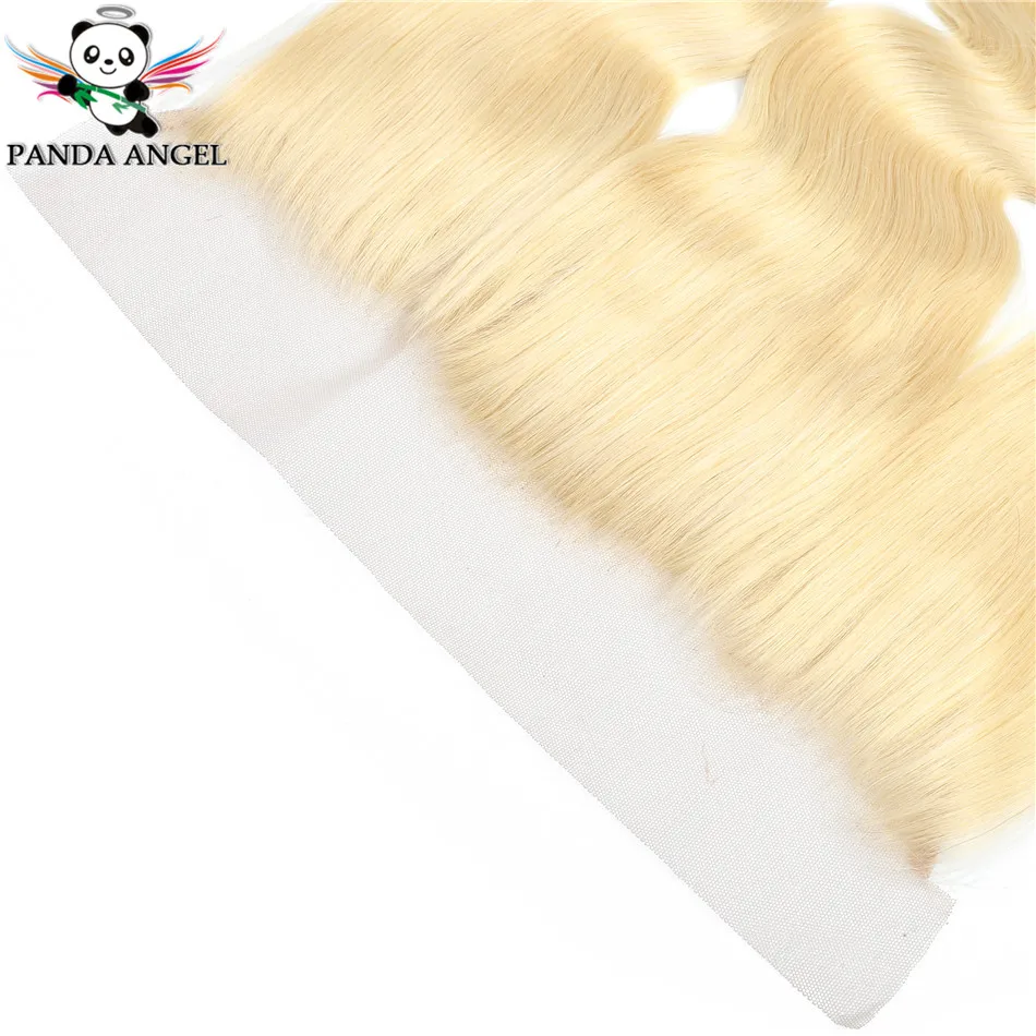Panda Angel 13х4 фронтальная кружевная лента 613 блонд бразильские Remy человеческие волосы объемная волна Кружева Фронтальная 13*4 уха до уха фронтальная кружевная застежка