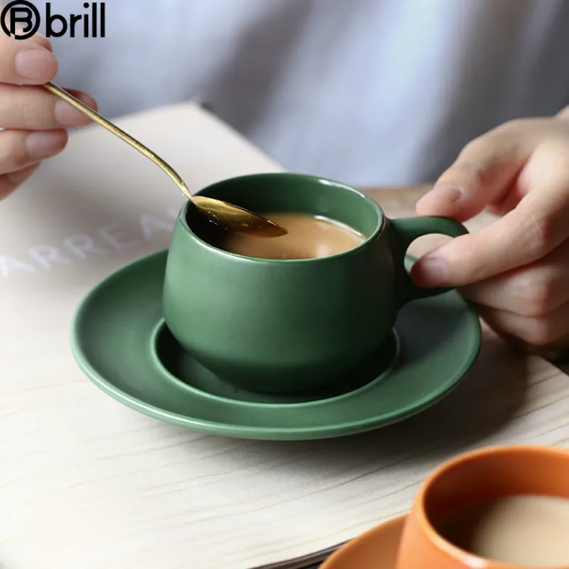 

Nordic Simple Cup Vintage Ceramic Creative Handmade Coffee High Quality Eco Friendly Cup Taza Cafe Personalizada Drinkware 50