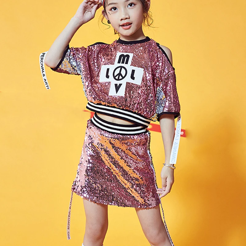 Одежда для джазовых танцев выступлений в стиле хип-хоп девочек спортивный костюм