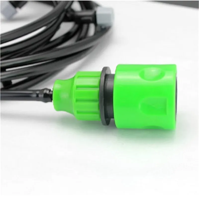 

5pc 1/4" hose 3/8" Garden Water Hose Pipe Joint Plastic Spray Nozzle Connector Fitting Quick Connectors for Gardening Irrigation