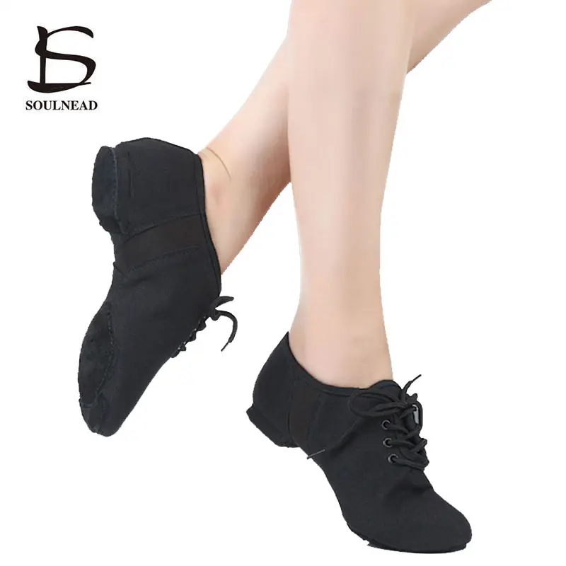 

Women Flat Shoes Jazz Dance Shoes Soft Canvas Unisex Gymnastics Ballet Sneakers Fitness Adults Children Girls Sports Dance Shoes
