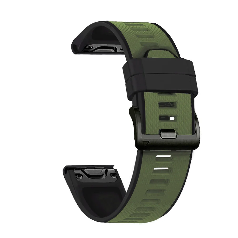 Ремешок силиконовый для смарт-часов Garmin Fenix 6 Pro 5 Forerunner 935 945 touchs62 MARQ 22 мм | Наручные