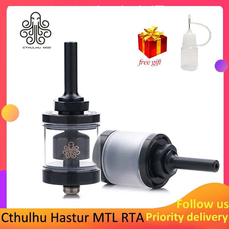 Бесплатный подарок оригинальный Cthulhu hasthur MTL RTA мини 22 мм бак для вейпа с емкостью 2