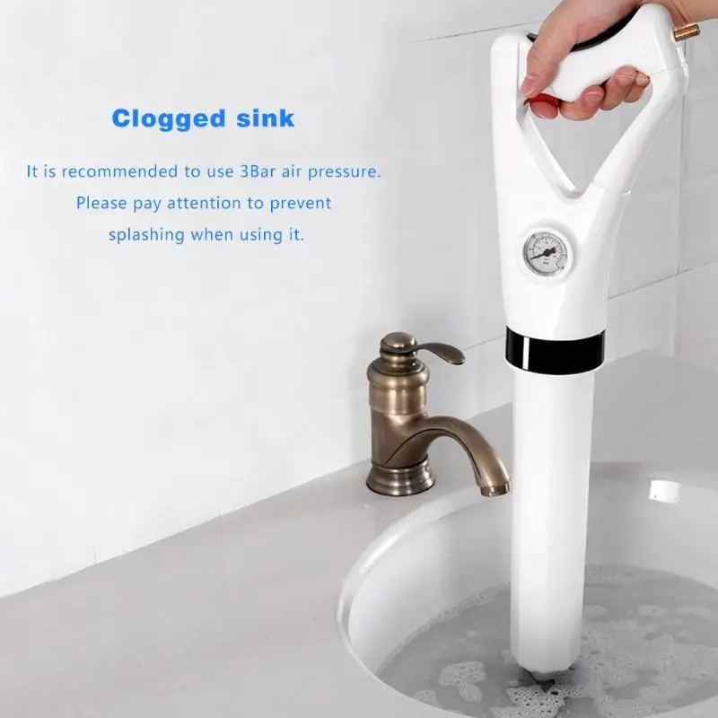 Ванная комната высокого давления Воздушный Слив бластер пистолет Мощный Туалет