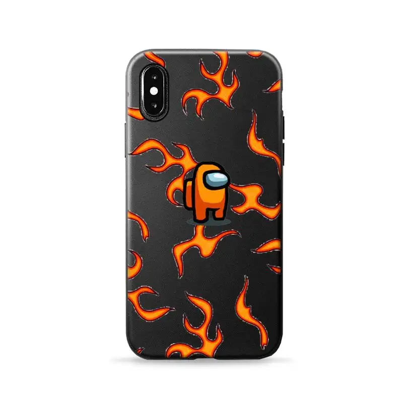 

Cute cartoon Among WE game Phone Case for iPhone 7 8 11 12 Pro X XS Max XR Samsung A S 10 20 30 50 70 Plus pro mobile bags