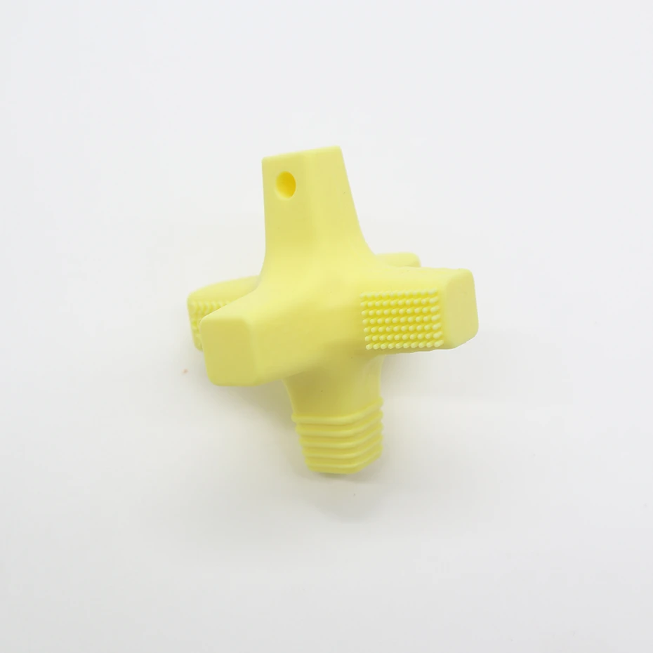 TR019-9 Cream yellow 1 шт., новинка, силиконовые грызуны, Детские Прорезыватели, аксессуары для соски, прорезыватели для новорожденных, игрушки, жевательные кольца, пищевой силикон, BPA бесплатно - Цвет: TR019-9 Cream yellow