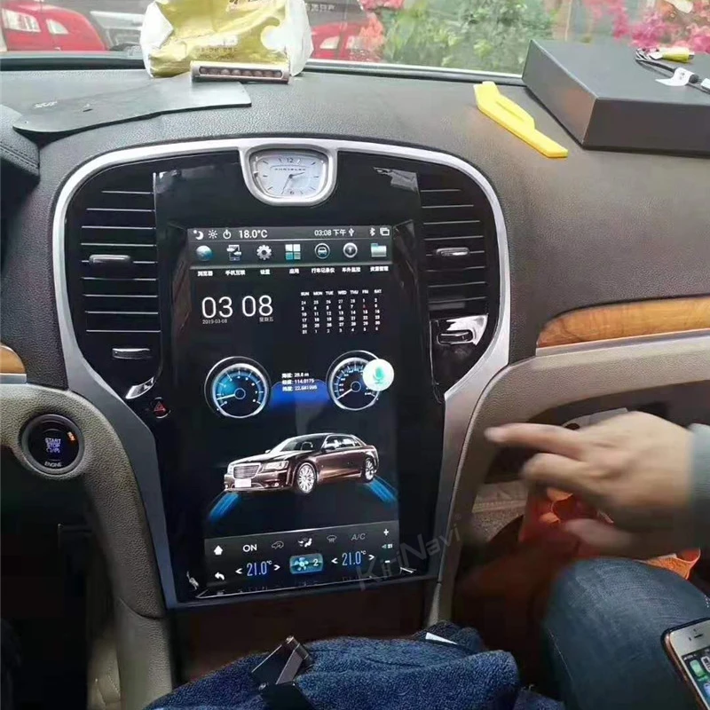 Автомобильный мультимедийный плеер KiriNavi 13 3 дюймов Android Tesla вертикальный экран