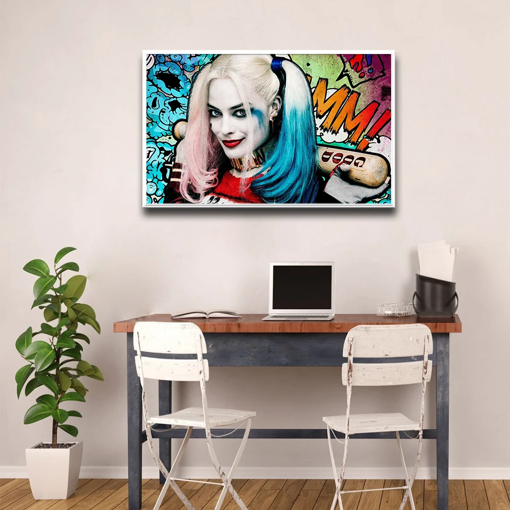 Горячие Джокер и королева плакат принты настенные фотографии для гостиной Декор
