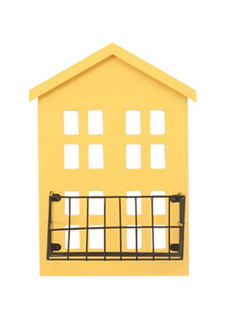 Новая практичная настенная полка для хранения деревянный дом стеллаж подвесная