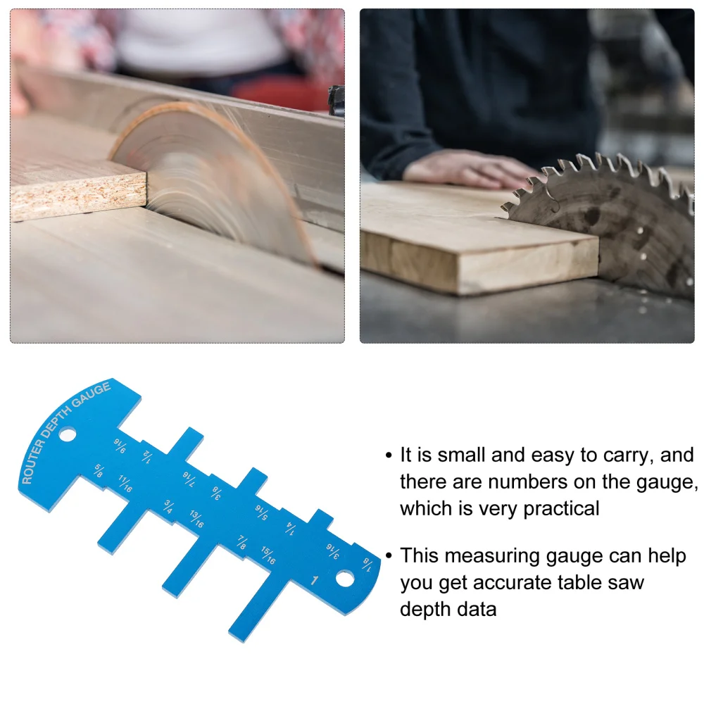 

1pc Table Depth Gauge Height Limit Gauge Woodworking Router Depth Gauge