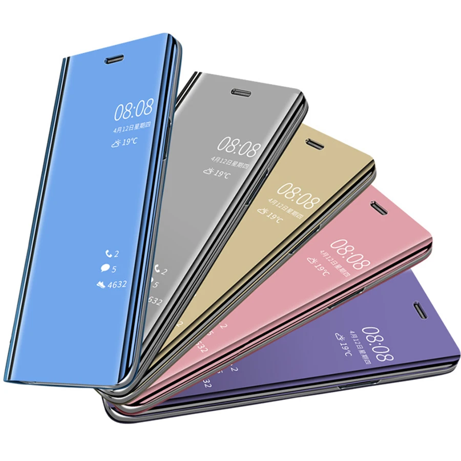 Умный флип чехол для Samsung Galaxy S9 S10 S8 Note 10 9 8 A9 A7 A8 A6 Plus 2018 5G S10E A70 A50 A8s S7 Edge M20