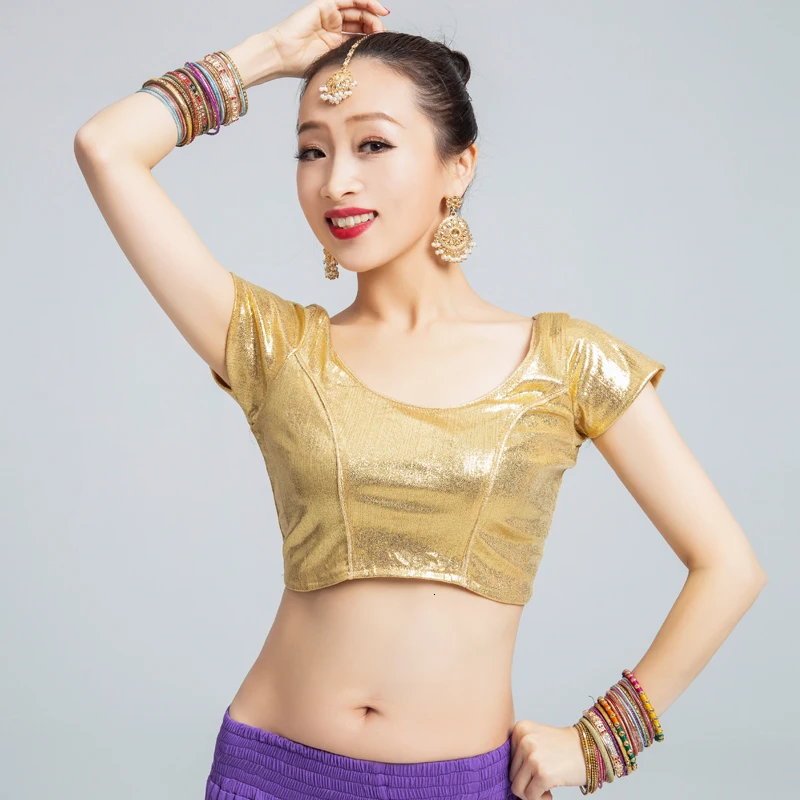 Индийская куртка Женский Золотой Костюм для танца живота индийское платье