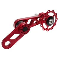 litepro folding bike rear derailleur cnc chain tensioner guide pulley for bicycle oval chainwheel 58g