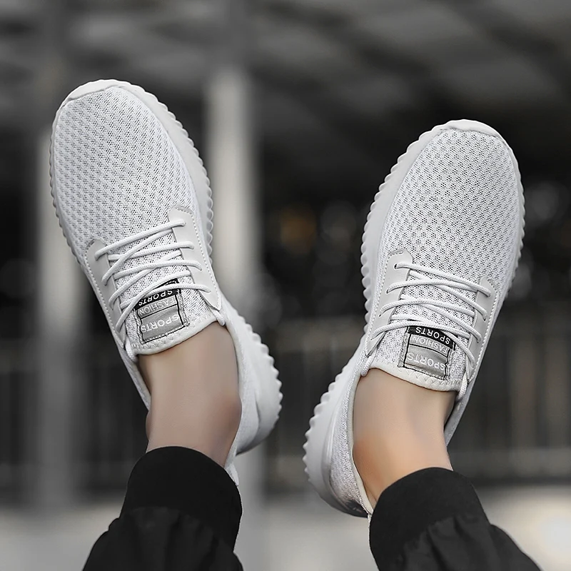 Мужская повседневная обувь светильник дышащая сетка кроссовки мода 2020 | Обувь