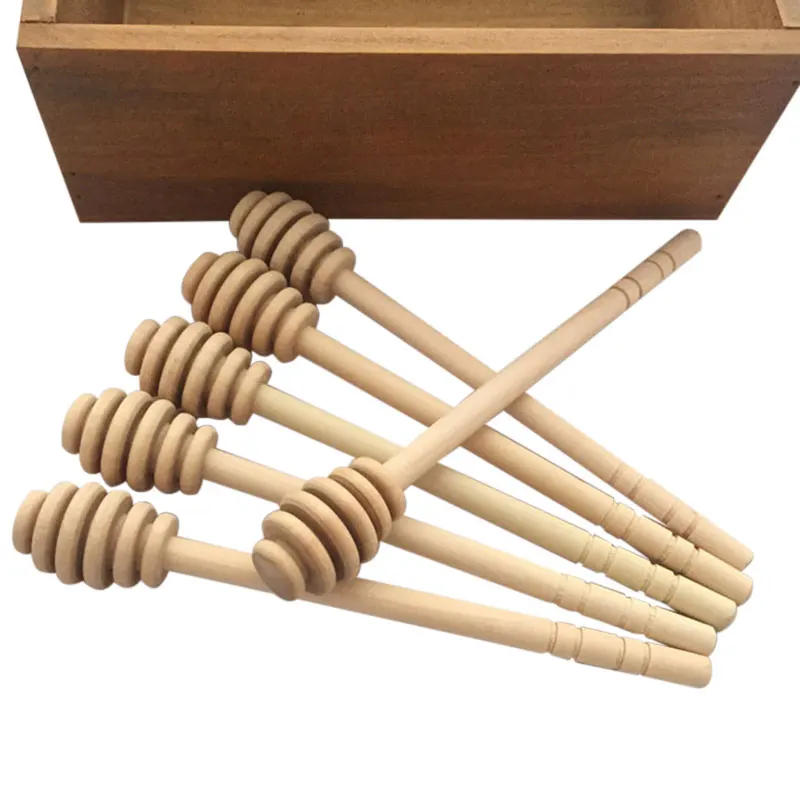 1 шт. бытовые практичные деревянные ложки для меда Прочные Легкие Длинные ручки