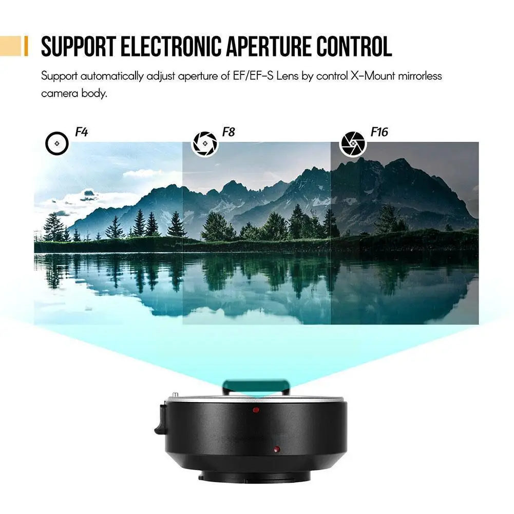 

Редуктор фокусного расстояния Ef-fx, усилитель скорости, турбоадаптер, кольцо для объектива Ef на объектив Fujifilm серии Ef/Ef-s, Y6d4