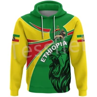 tessffel newest ethiopia county flag africa native tribe lion pullover tracksuit 3dprint menswomens harajuku casual hoodies a30