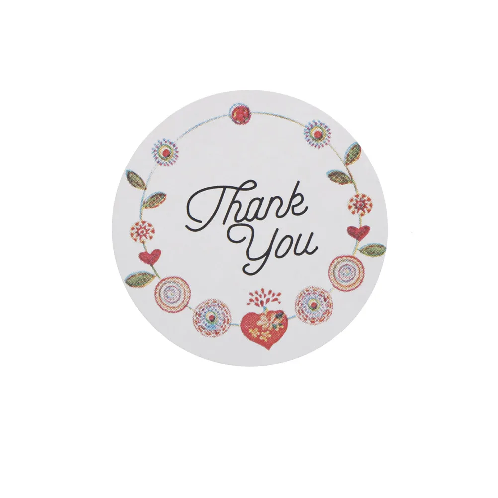 120 шт./лот круглая наклейка с милыми цветами серия Thank You многофункциональная