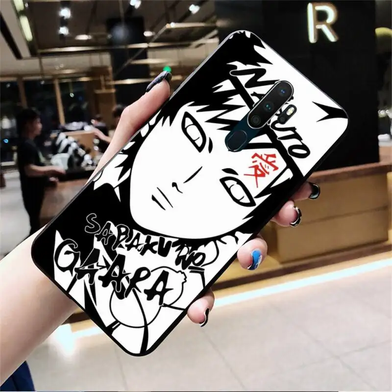 

Luxury Black White Naruto Gaara Kakashi Phone Case For Oppo A5 A9 2020 Reno2 z Renoace 3pro A73S A71 F11