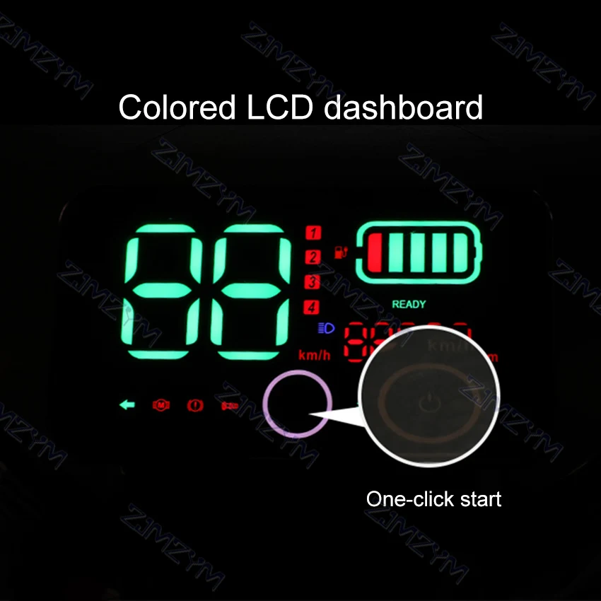 Электрический мотоцикл Скутер 1500 Вт 72 в хранилище Citycoco/литиевая батарея 60 км/ч