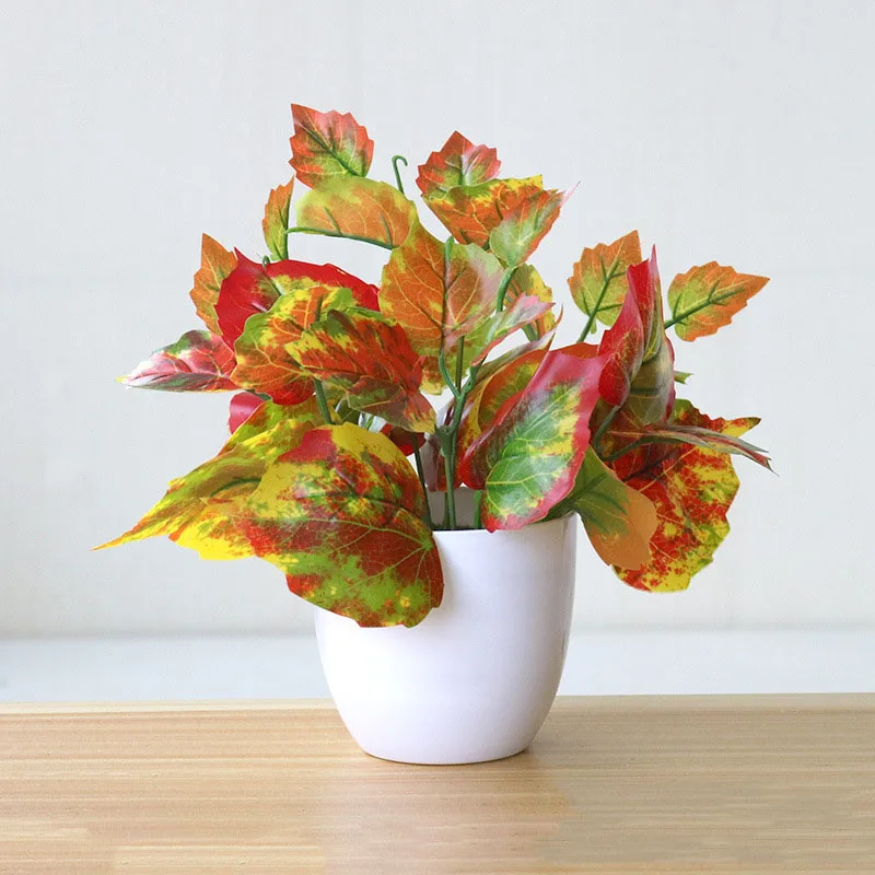 Искусственные листья Персидского укропа 22 см бонсай белый Комнатные растения