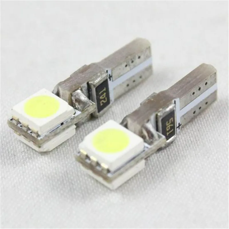 T5 2SMD 5050 Лампа приборной панели сигнальный индикатор светильник 12V Светодиодный