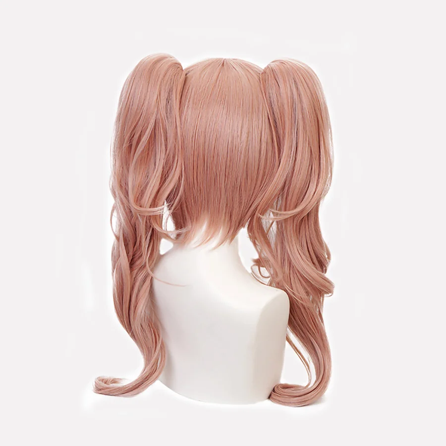 

Dangan Danganronpa Enoshima Junko Cosplay Wig Long Wavy Ponytail Hair Heat Resistant Hairs DanganRonpa Cosplay Girls Women Wigs