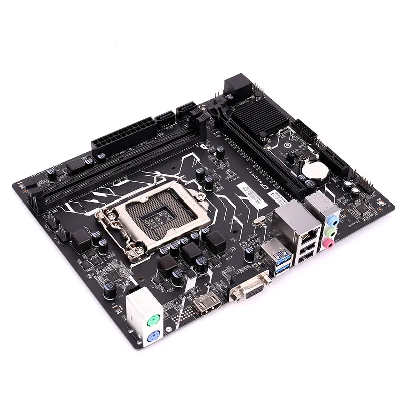 Цветная H310M E V20A двухканальная материнская плата DDR4 RAM USB3.0 SATA3.0 6 ГБ/сек. для