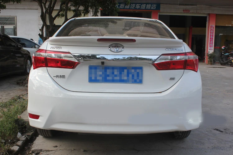 Спойлер для Corolla 2014-2017 Toyota DLEDK ABS пластик Материал заднее крыло автомобиля Цвет