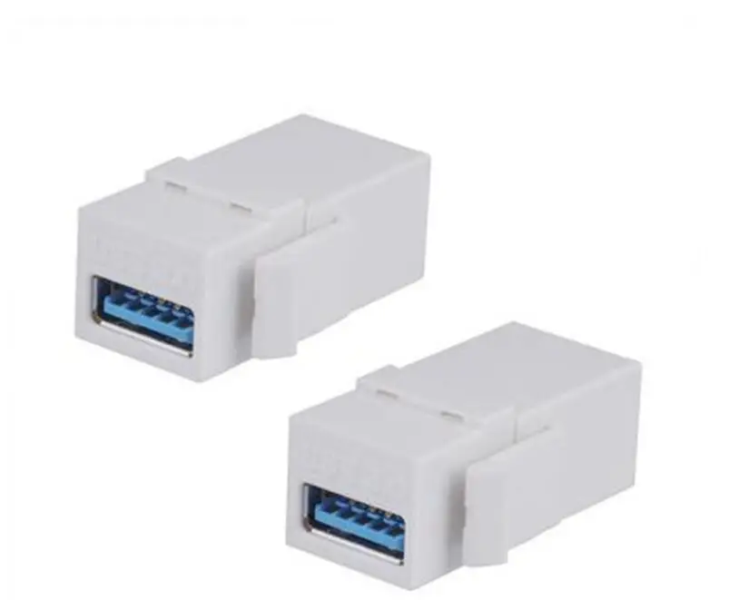 2 PACK USB 3 0 Keystone Jack Female Coupler Insert Snap in Разъем гнездо адаптера порт для панели розетки