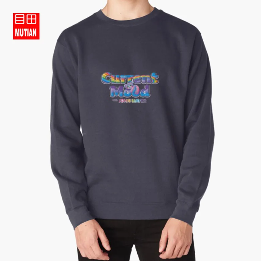 navy-sweatshirt Джон Майер Настоящее настроение толстовки Джон Майер Настоящее настроение Джон Майер гитара мертвые и компания благодарные мертвецы - Цвет: navy-sweatshirt