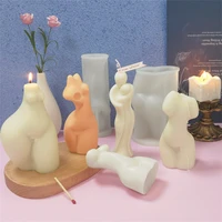 new woman body scented candle silicone mold diy human body gypsum mold 3d art wax mold woman candle making soap mould home decor