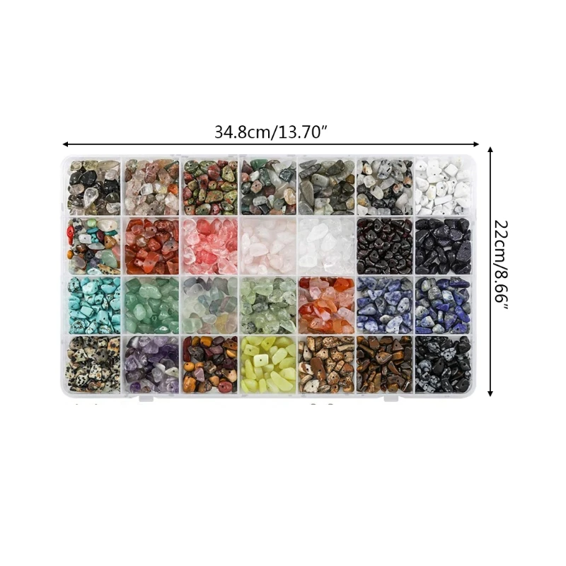 

1 Set Natural Irregular Gemstones Beads Kit with Jump Rings Ear Hooks Pliers Lobster Clasps for DIY Jewelry Making Accessories