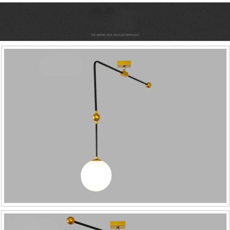 Подвесные светильники геометрический простой стеклянный шар скандинавский