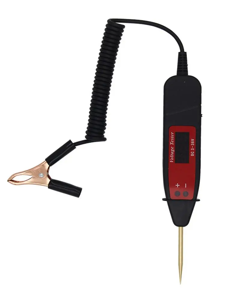 Ручка для проверки напряжения автомобиля цифровой ЖК тестер цепи инструменты