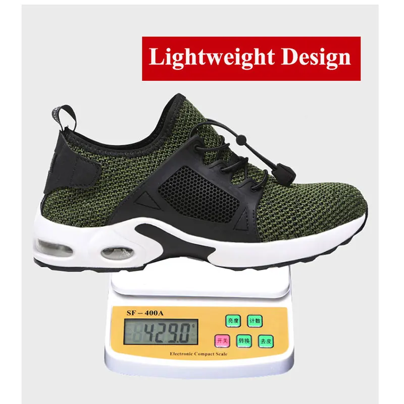 SUADEEX/Рабочая обувь Мужские дышащие рабочие защитные для кроссовок из сетчатого