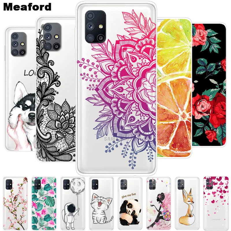 

For Samsung M51 Case Transparent Soft TPU silicon Phone Cover For Samsung Galaxy S20 FE 5G Fan Edition Case M51 M 51 Clear Funda