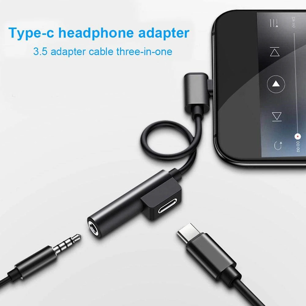 Тип-c аудио сплиттер Aux 3,5 usb type C до 3,5 мм разъем для наушников кабель для наушников адаптер для наушников зарядное устройство Usb-C для Xiaomi Mi6 Mix2 huawei