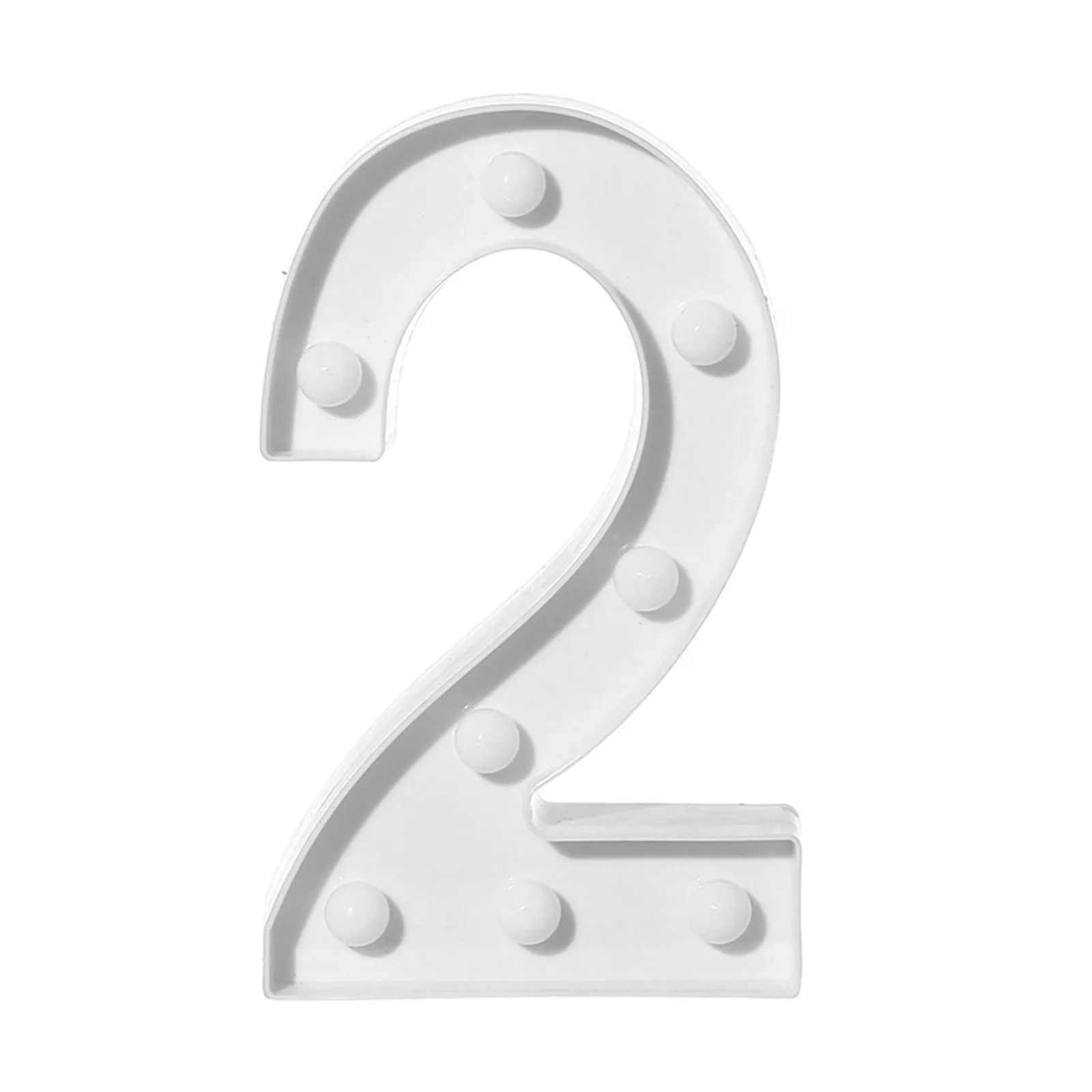 

0-9 Alphanumeric Led Lights White Plastic Digital Vertical Hanging Decoration Decorative Lamps For Birthdays And Anniversaries#H