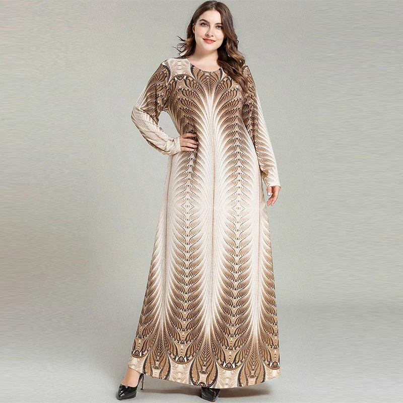 2020 новое прибытие плюс размер женское печатное модное с длинным рукавом