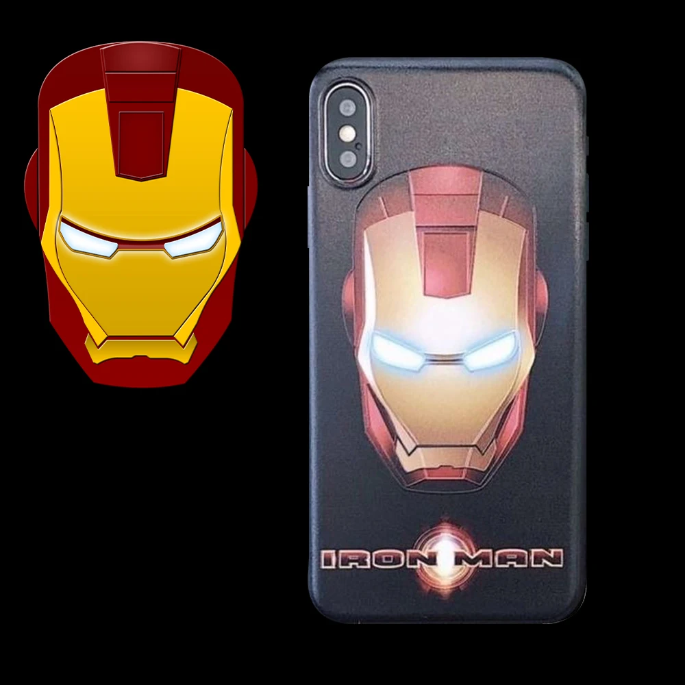 

Marvel Mobile Phone Case for iPhone 7/8Plus X XR 11 Pro Max Spiderman Iron Man Captain America 6S 6P Phone Cover Couple Gift