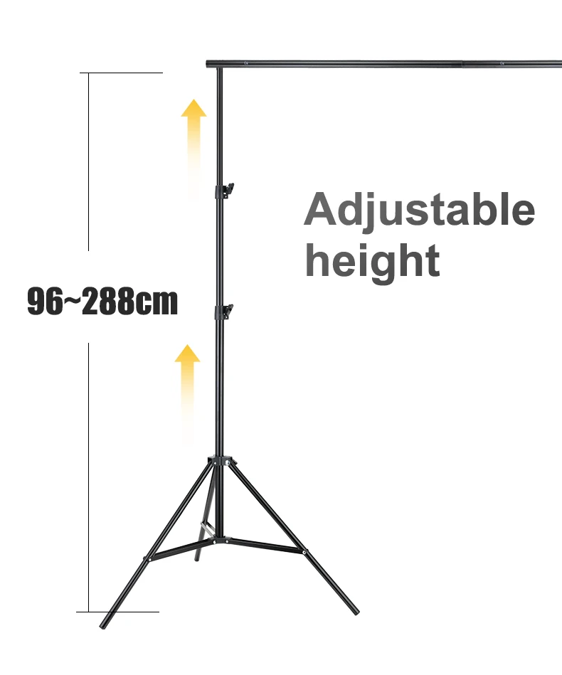 

2.8*3m Studio Backdrop Stand Bracket Photography Background Support System with Carrying Bag Backdrop Clamps Accessories