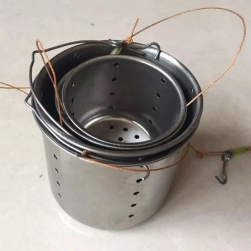 

4 Pcs Sink Bottom Bait Spreader Stainless Steel Nesting Device