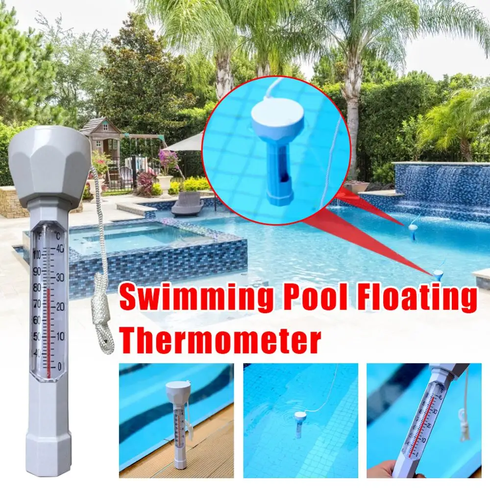 

Портативный термометр для плавательного бассейна легко читать термометр для бассейна плавательный круг из Температура для плавательных б...