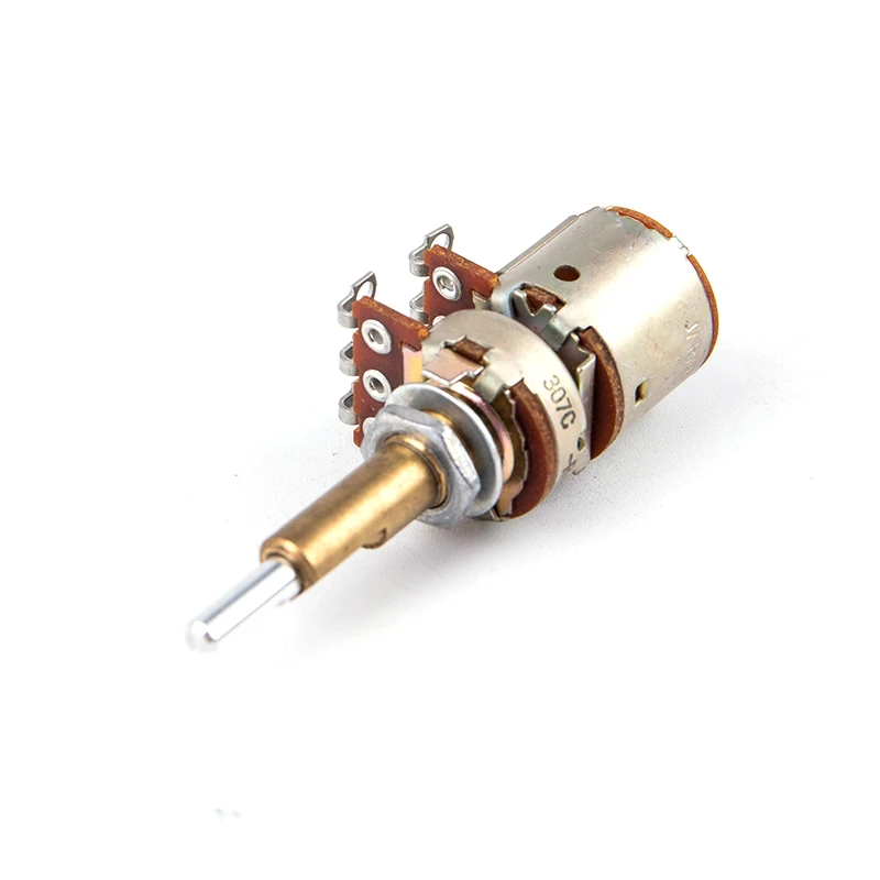 

1PC 16type Double Shaft Potentiometer With Switch A50K B50K Shaft Length 30mm