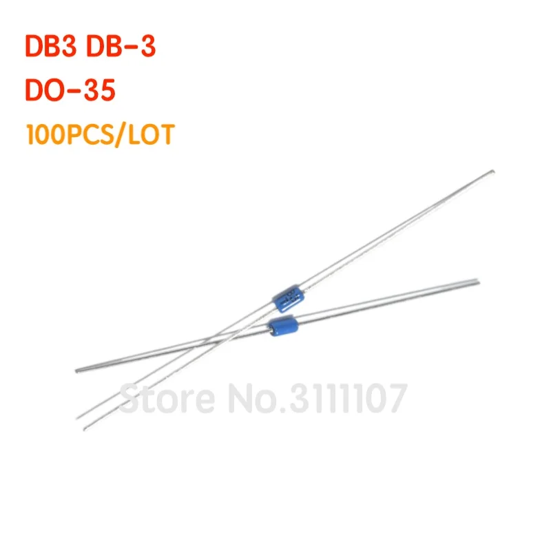 100 шт./лот DB3 DB-3 Diac триггерные диоды DO-35 DO-204AH 100% новое и высокое качество |