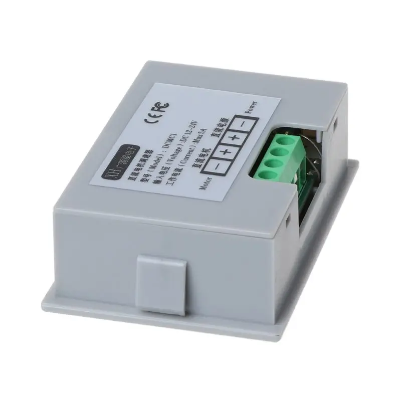 Цифровой дисплей 0 ~ 100% Регулируемый DC 12V 24V 5A 120W ШИМ регулятор скорости двигателя