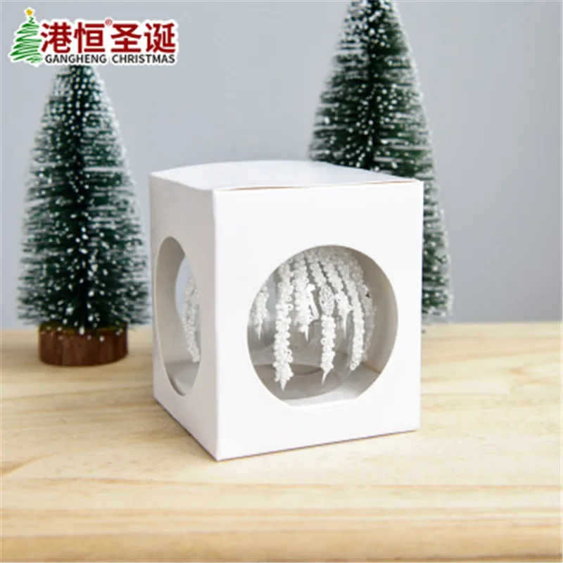 8 см стеклянный елочный шар Рождество Свадебное Украшение подвесное роспись