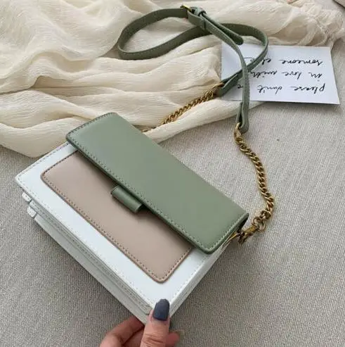 Green Women Leather Handbag Shoulder Lady Cross Body Bag Tote Wallet Messenger Satchel Purse - Color: Green