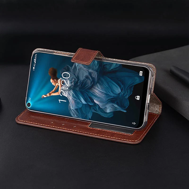 Для Oukitel C17 Pro Чехол роскошный Флип PU кошелек кожаный чехол для Oukitel C17 Pro Чехол сумки с фоторамкой слот для карт 6,35 дюймов